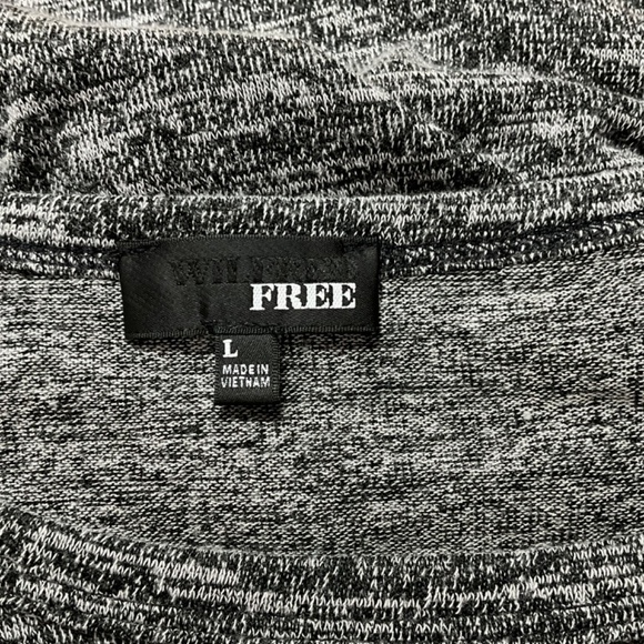 ARITZIA Wilfred Free Heathered Grey Long Sleeve Oversize Light Weight Tunic Sz L - Picture 5 of 9